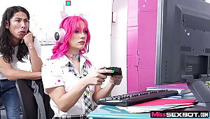 MissSexBot - Win all your valontat games with this hot Gamer Sexbot Jazmin Luv while you fuck her hitting her juicy pussy